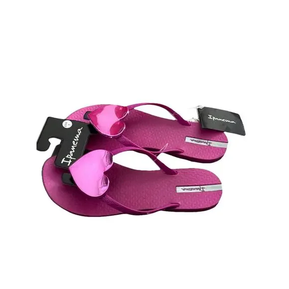 impanema rubber flip flops hot pink 7 - Picture 2 of 5